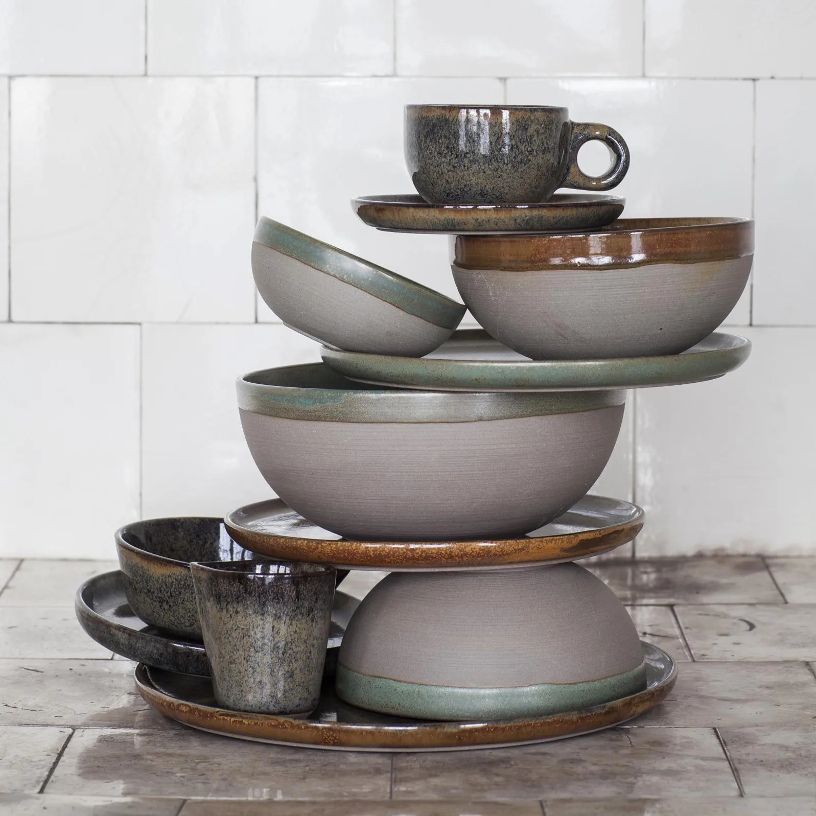 Surface serving bowl 15 cm, rusty brown Serax