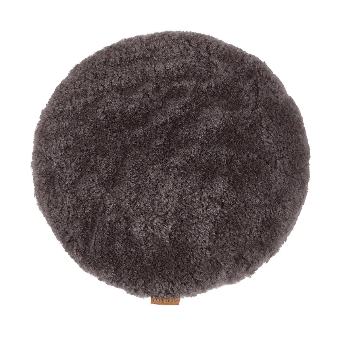 Jill padded chair cushion, Carbon (grey), Ø36 cm Shepherd of Sweden