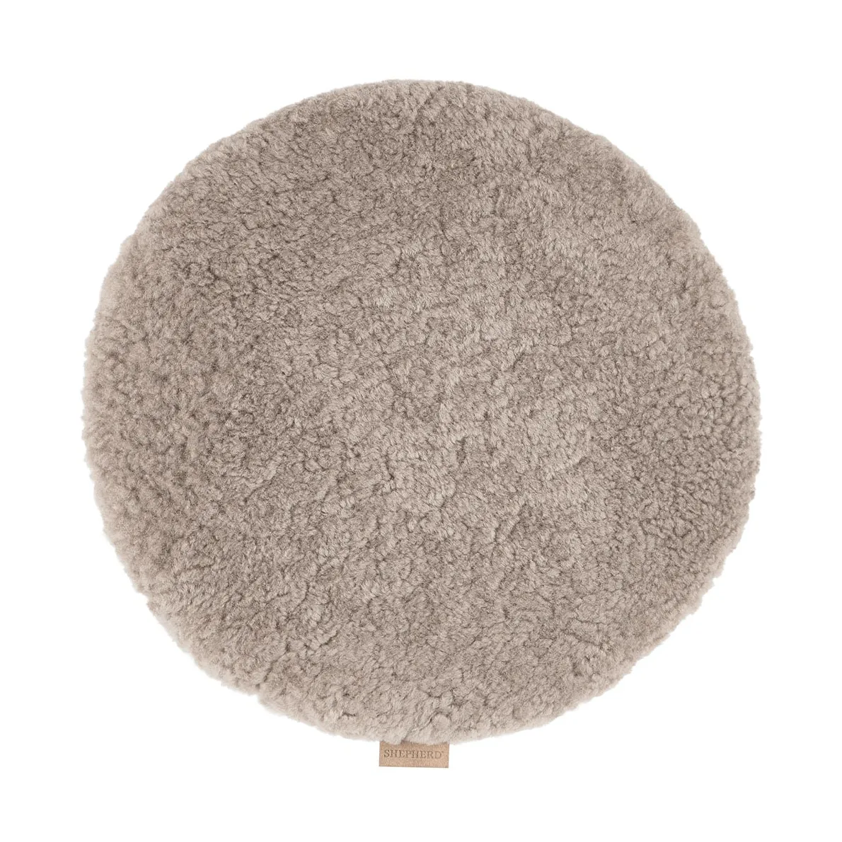 Jill padded chair cushion, Stone (beige), Ø36 cm Shepherd of Sweden