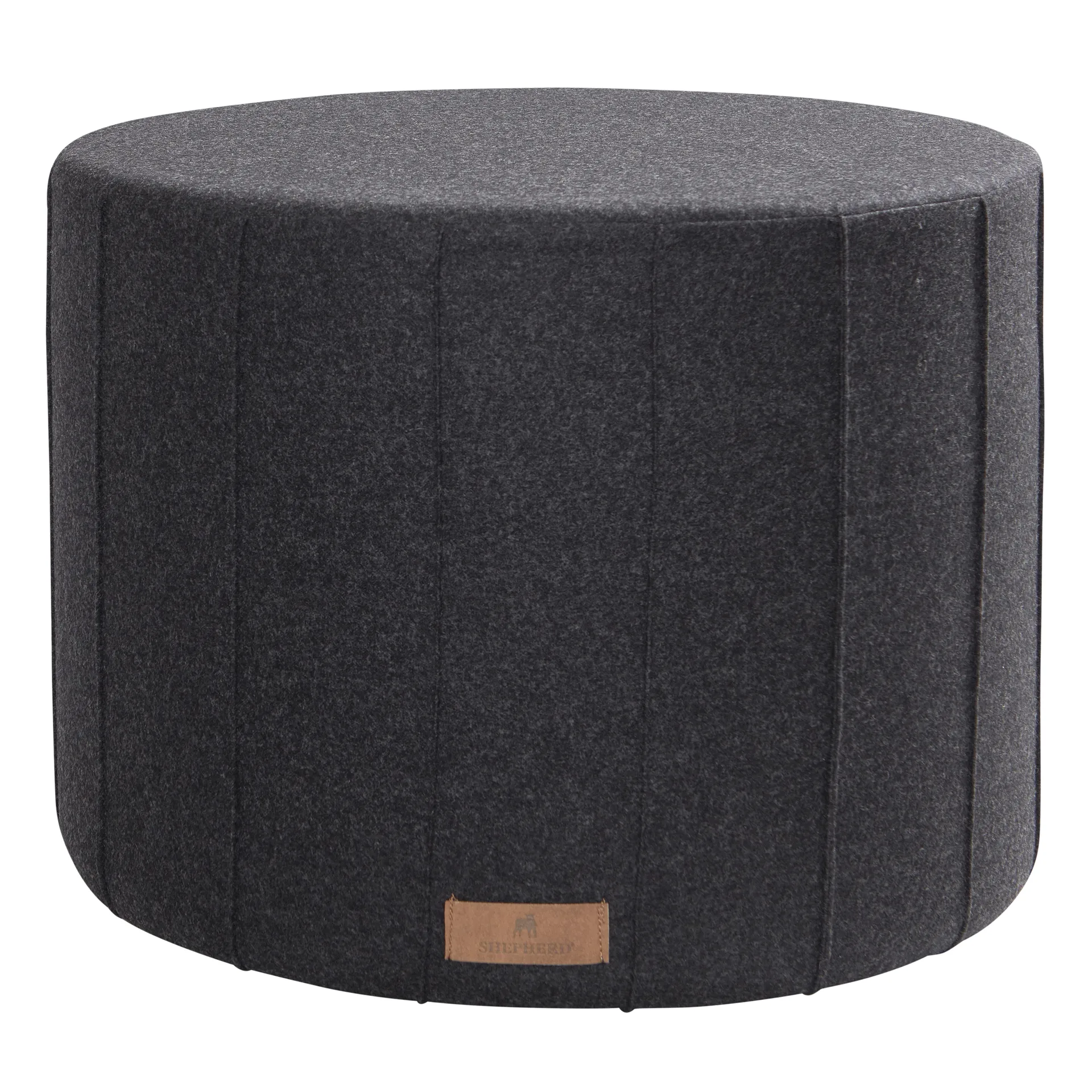 Shepherd pouf Anja 40x50 cm, black Shepherd of Sweden