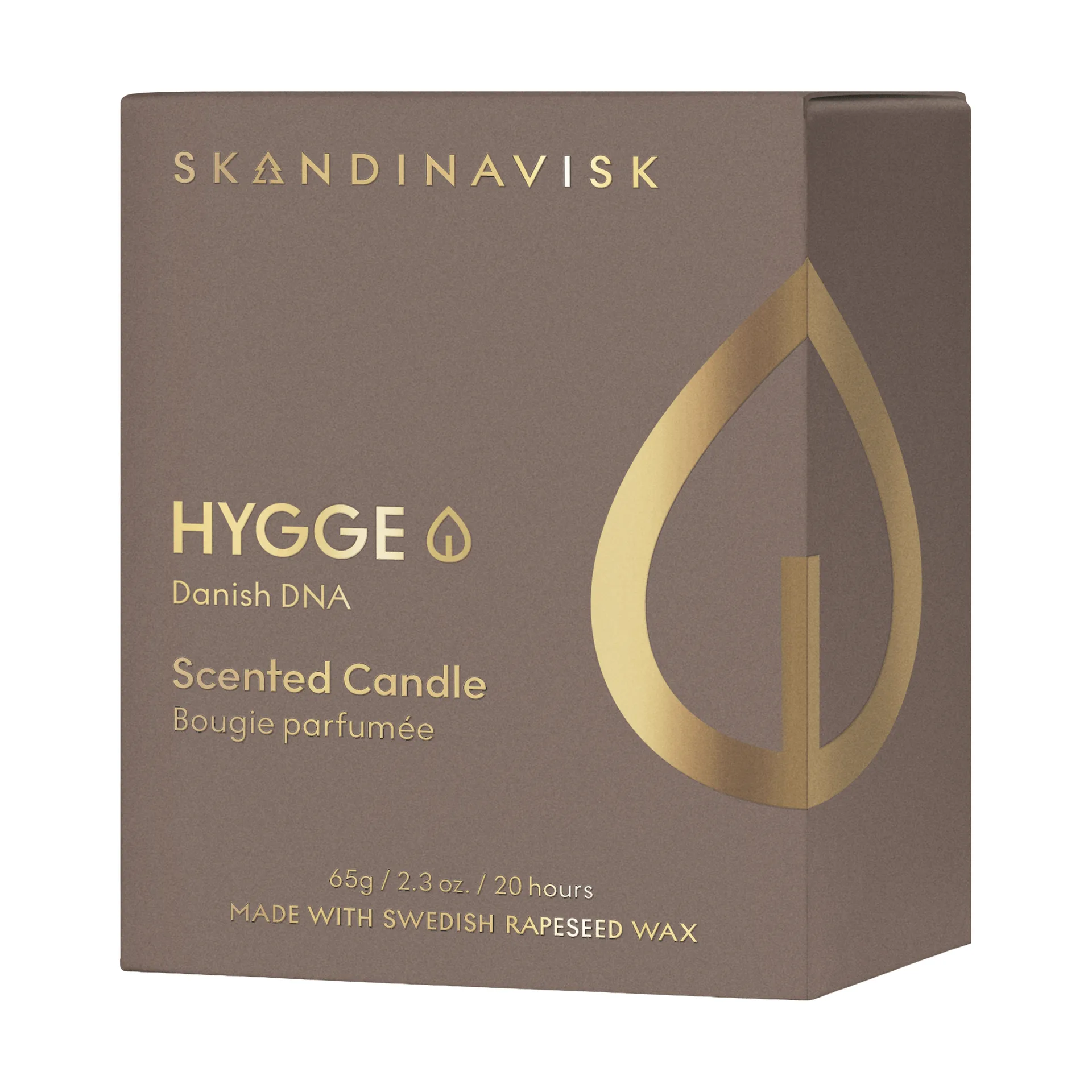 Hygge Gold Symbol scented candle, 65 g Skandinavisk