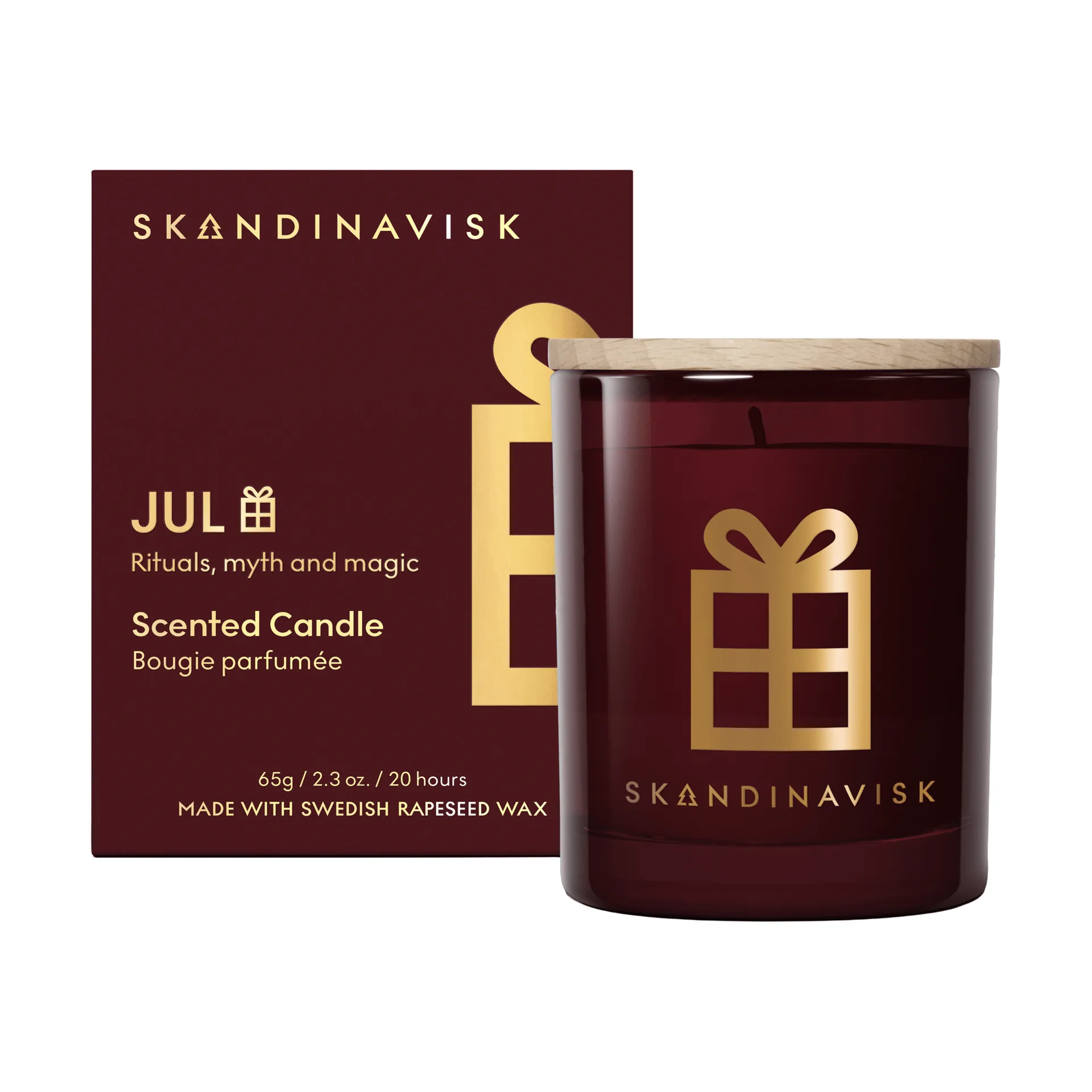 Jul Gold Symbol scented candle, 65 g Skandinavisk