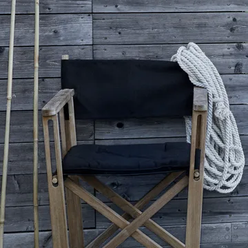 Kryss Dining armchair - Sunbrella Heritage Papyrus beige, teak - Skargaarden