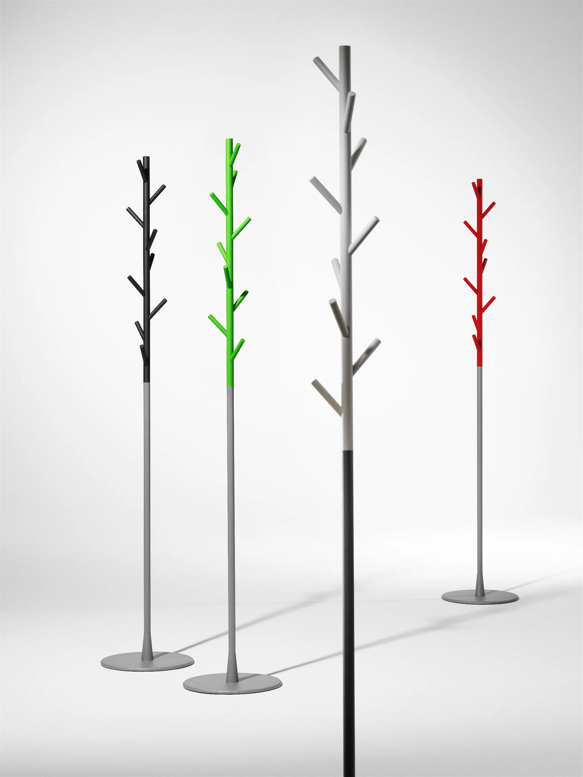 Sticks hanger floor, Dark grey-silver SMD Design