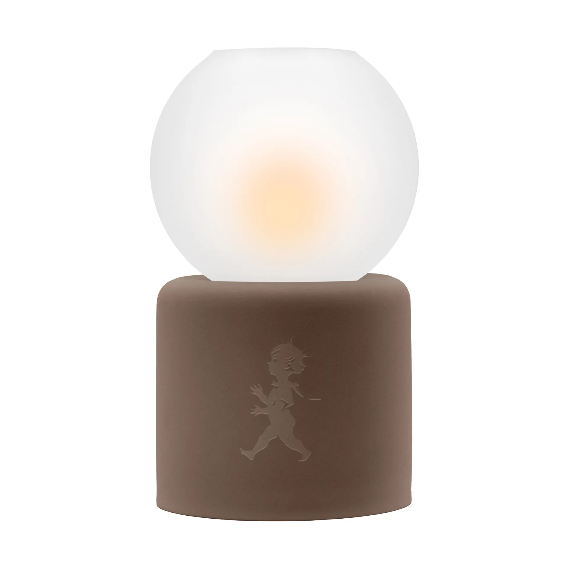 Globe tealight holder Ø9.5x17 cm, Brown Solstickan Design