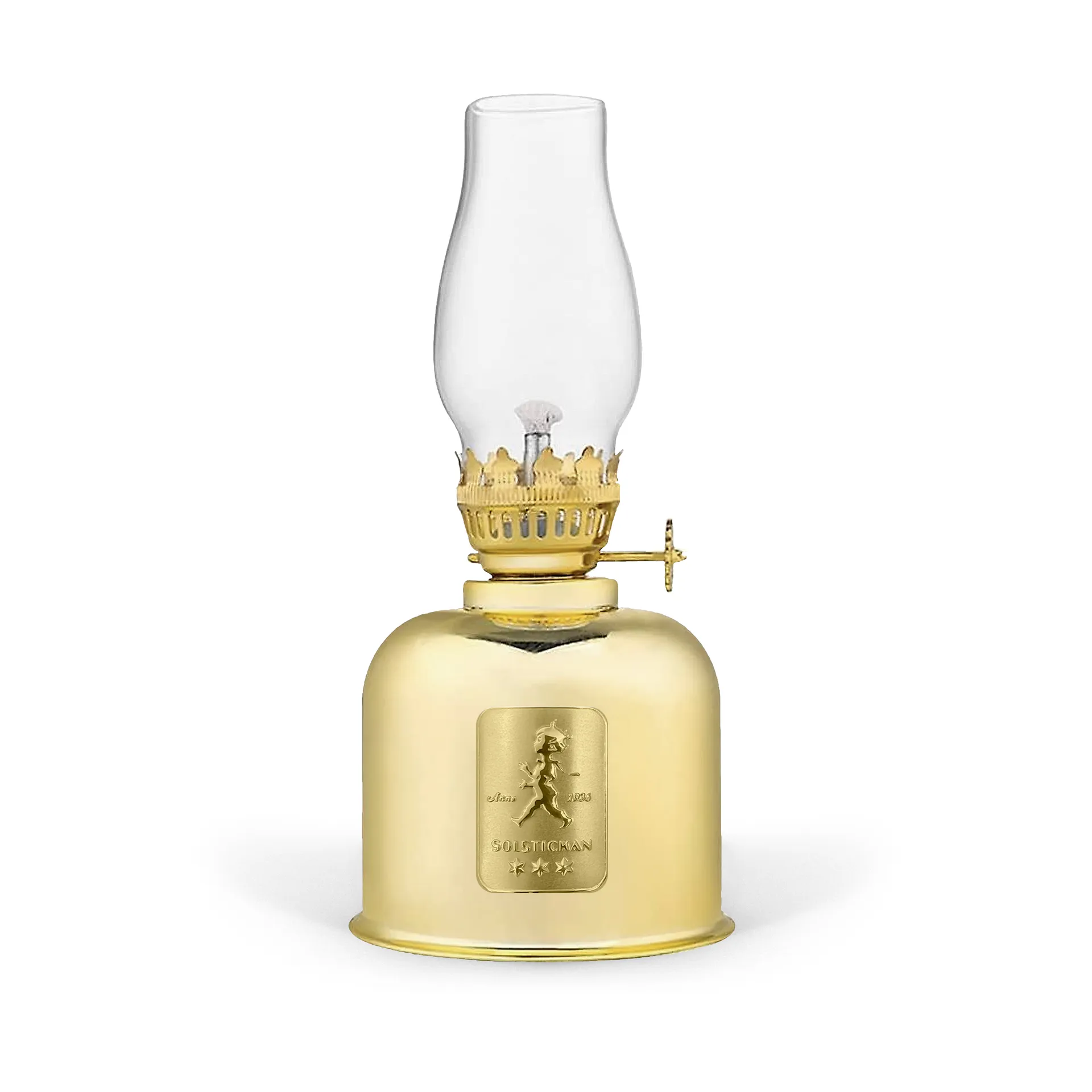 Solstickan paraffin lamp, gold, Ø8,5x20 cm Solstickan Design