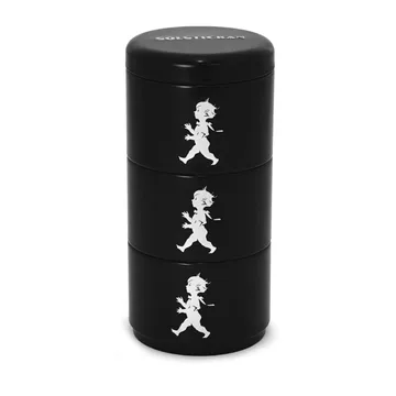 Solstickan storage jar three pieces 8.5 cm - Black - Solstickan Design