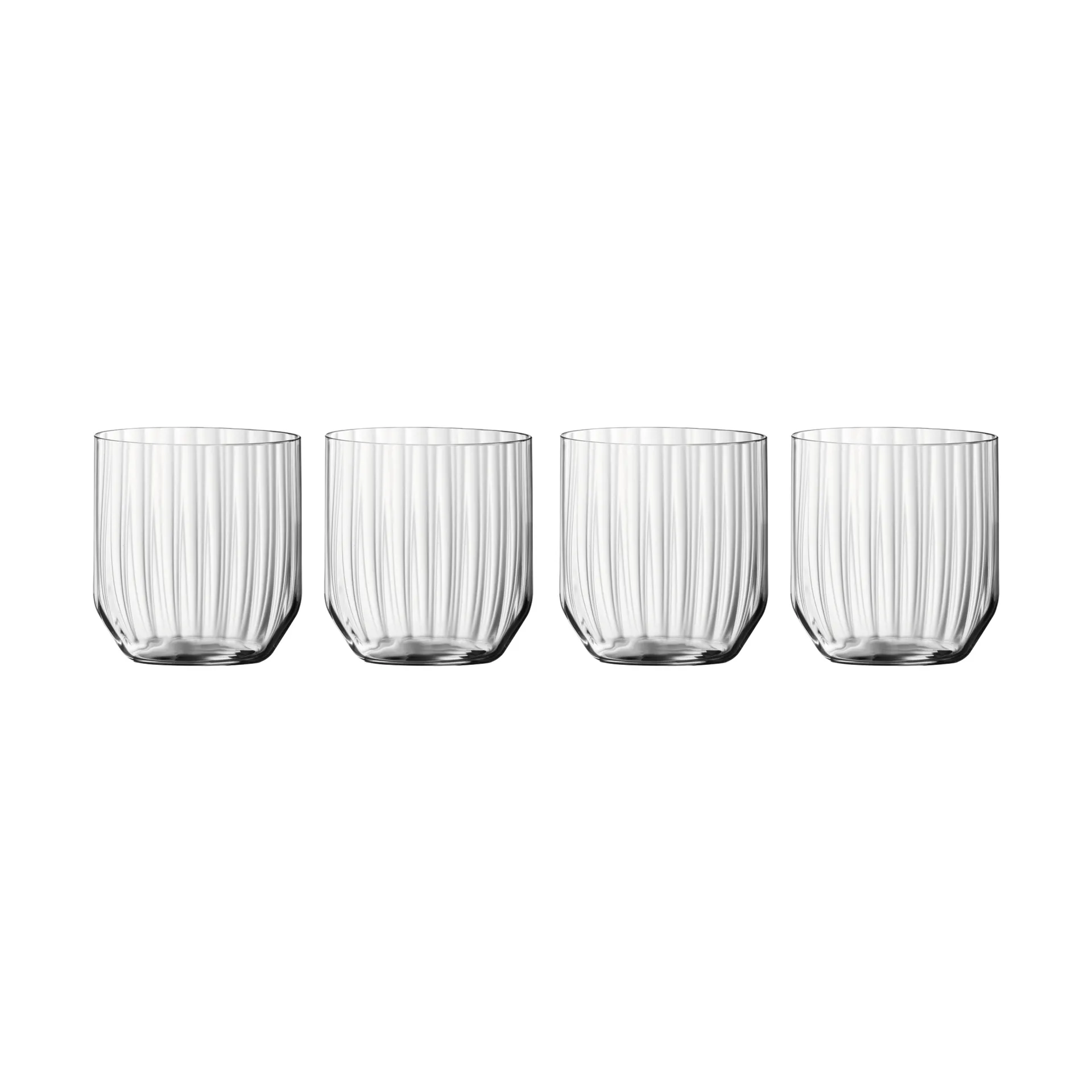 Linear whiskey tumbler 34.5 cl glass 4-pack, Clear Spiegelau