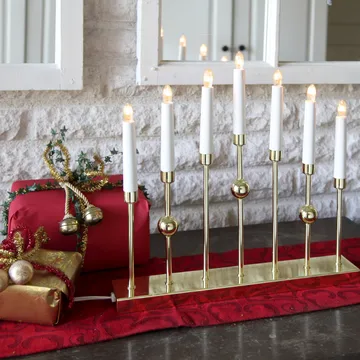 Gustavo candle arch - Brass - Star Trading