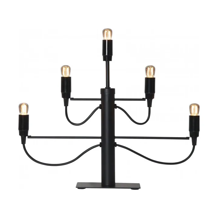 Milano 5 candlestick 46cm - Black - Star Trading