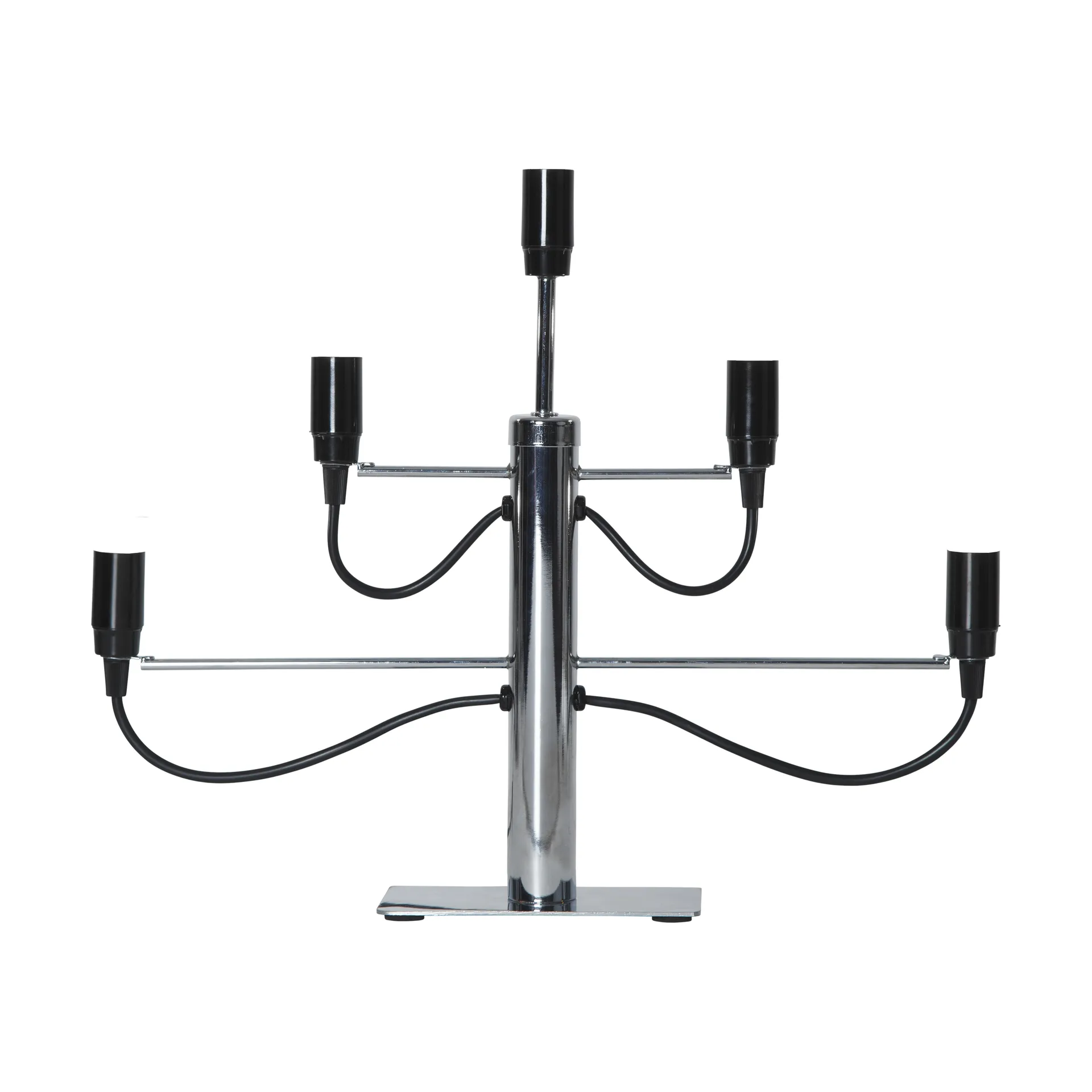 Milano 5 candlestick 46cm, Chrome Star Trading