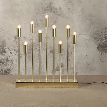 Pix electric advent candle holder - brass - Star Trading