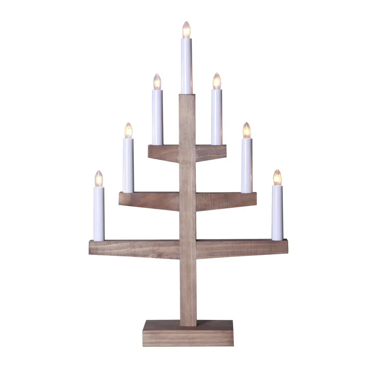 Trapp advent candle arch 54 cm - brown stained - Star Trading