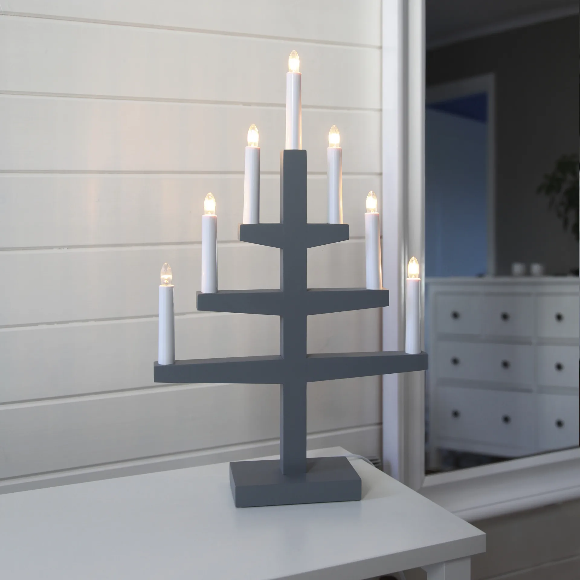 Trapp advent candle arch 54 cm, grey Star Trading