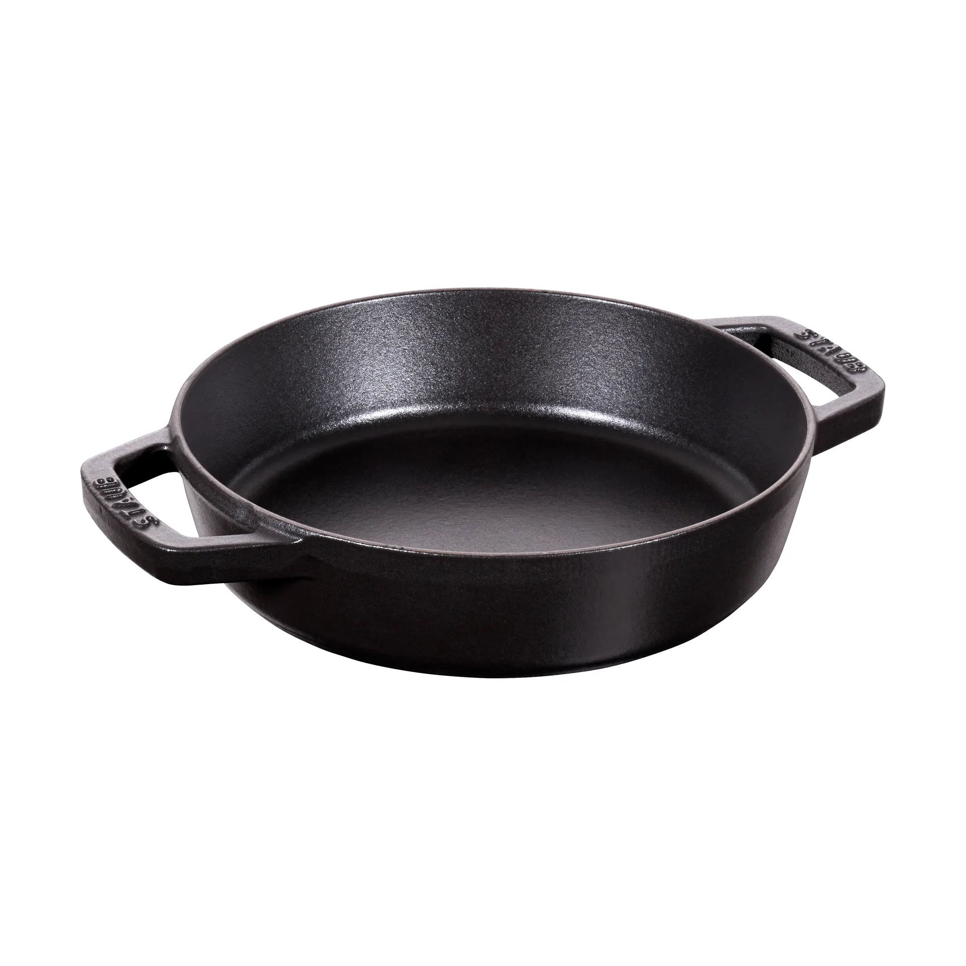 Staub braiser cast iron 2 handles black, Ø20 cm STAUB