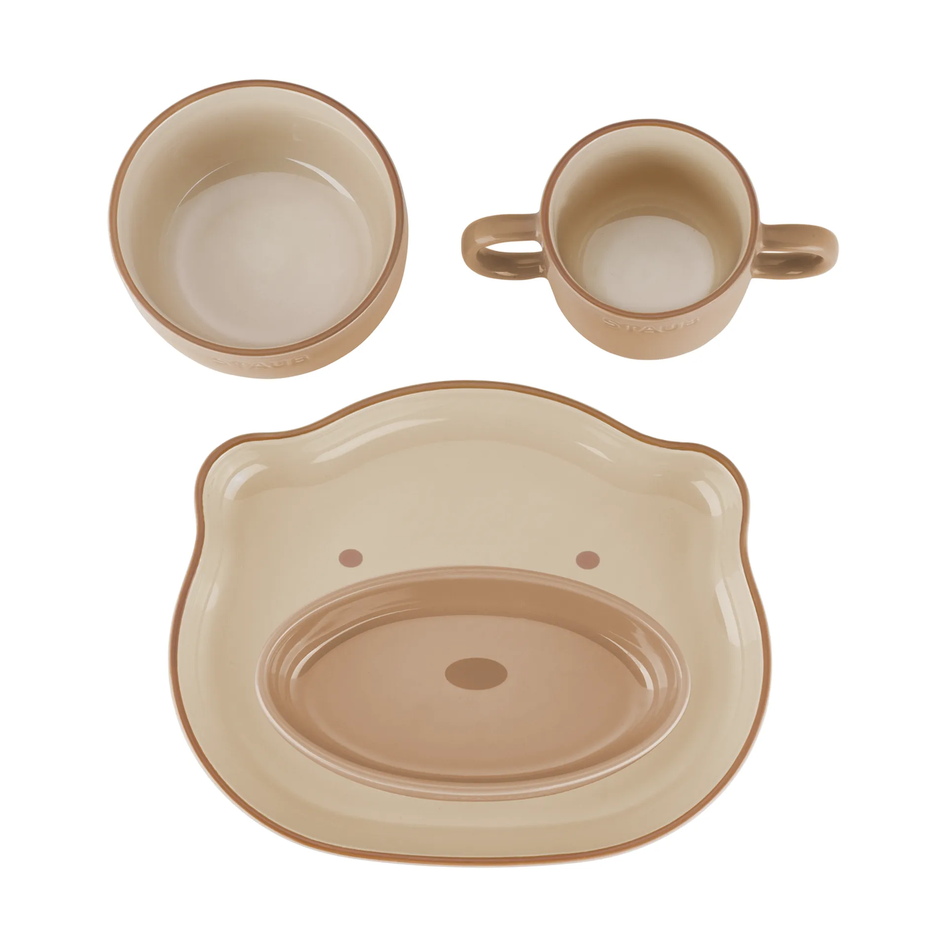 Staub children's dinnerware 4 pieces, Brown STAUB
