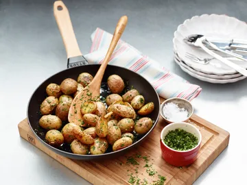 Staub frying pan cast iron black light wood handle - Ø26 cm - STAUB
