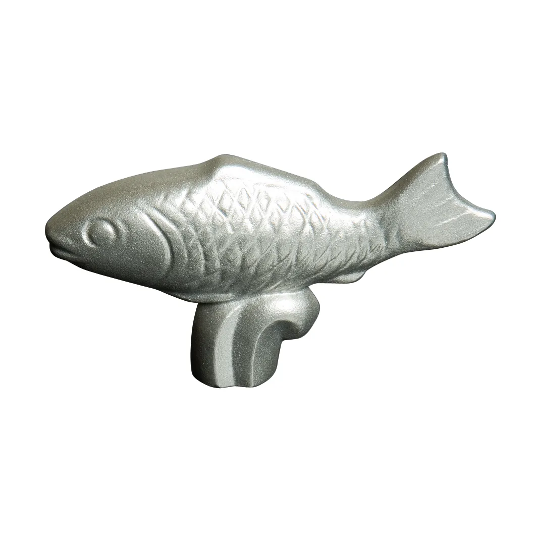 Staub knob in metal, Fish STAUB