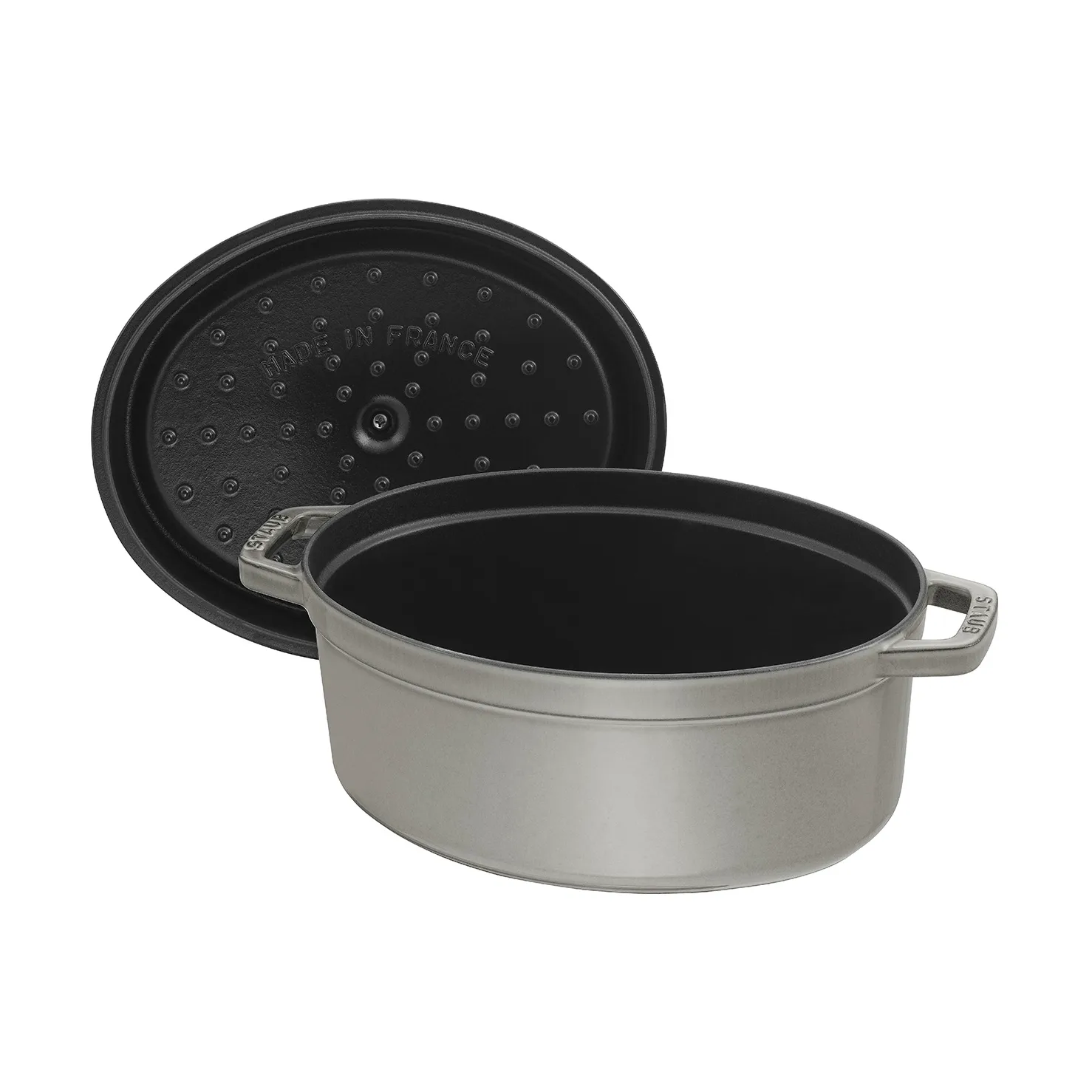 Staub La Cocotte oval cast iron pot 3.2 L, Graphite gray STAUB