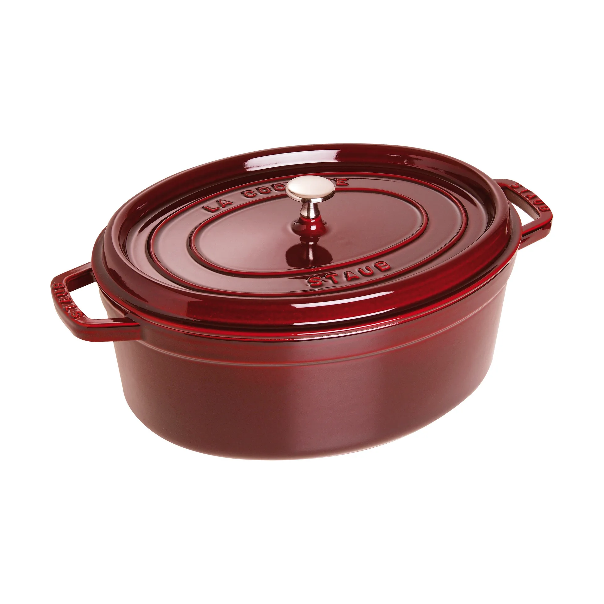 Staub La Cocotte oval cast iron pot 5.5 L, Grenadine red STAUB