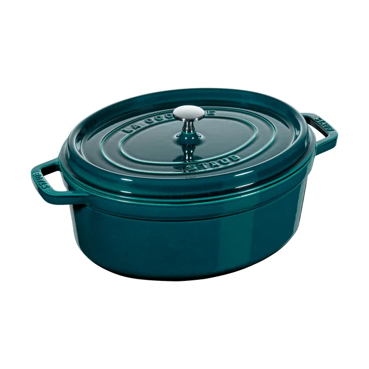Staub La Cocotte oval pot cast iron 8 L - La Mer - STAUB