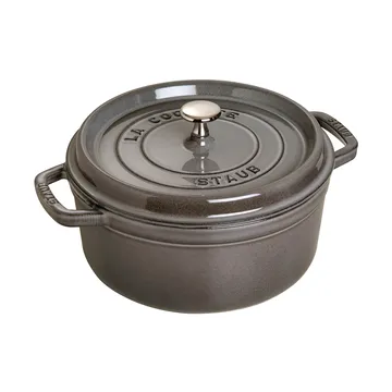 Staub La Cocotte round casserole cast iron 1.7 L - Graphite gray - STAUB