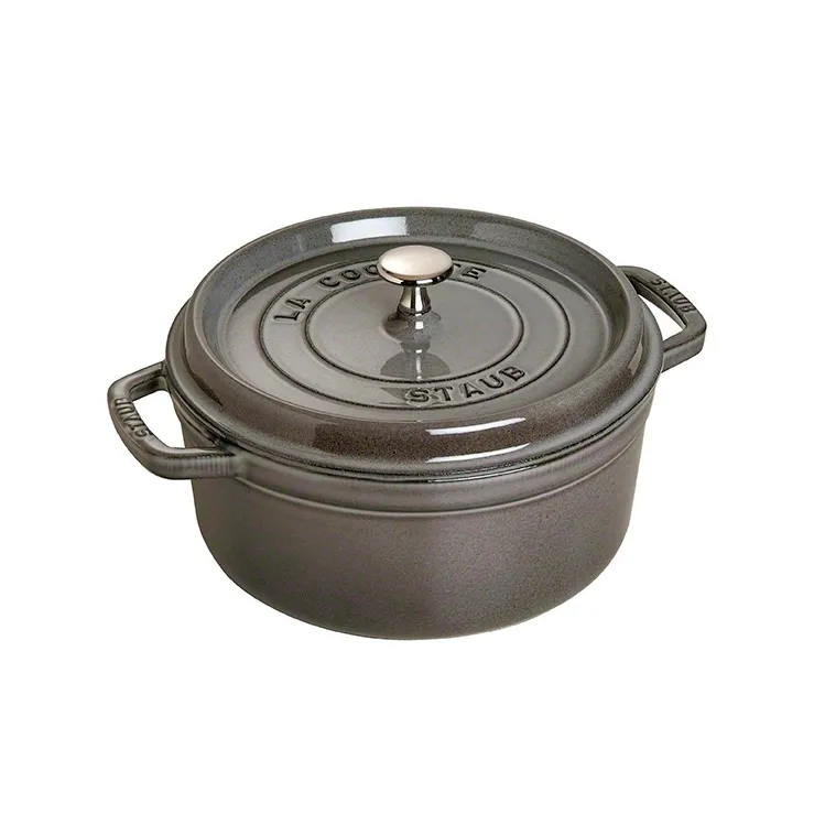 Staub round casserole dish 5.2 l, grey STAUB