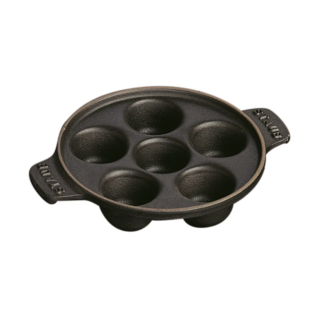 Staub snail plate cast iron Ø14 cm, Black STAUB