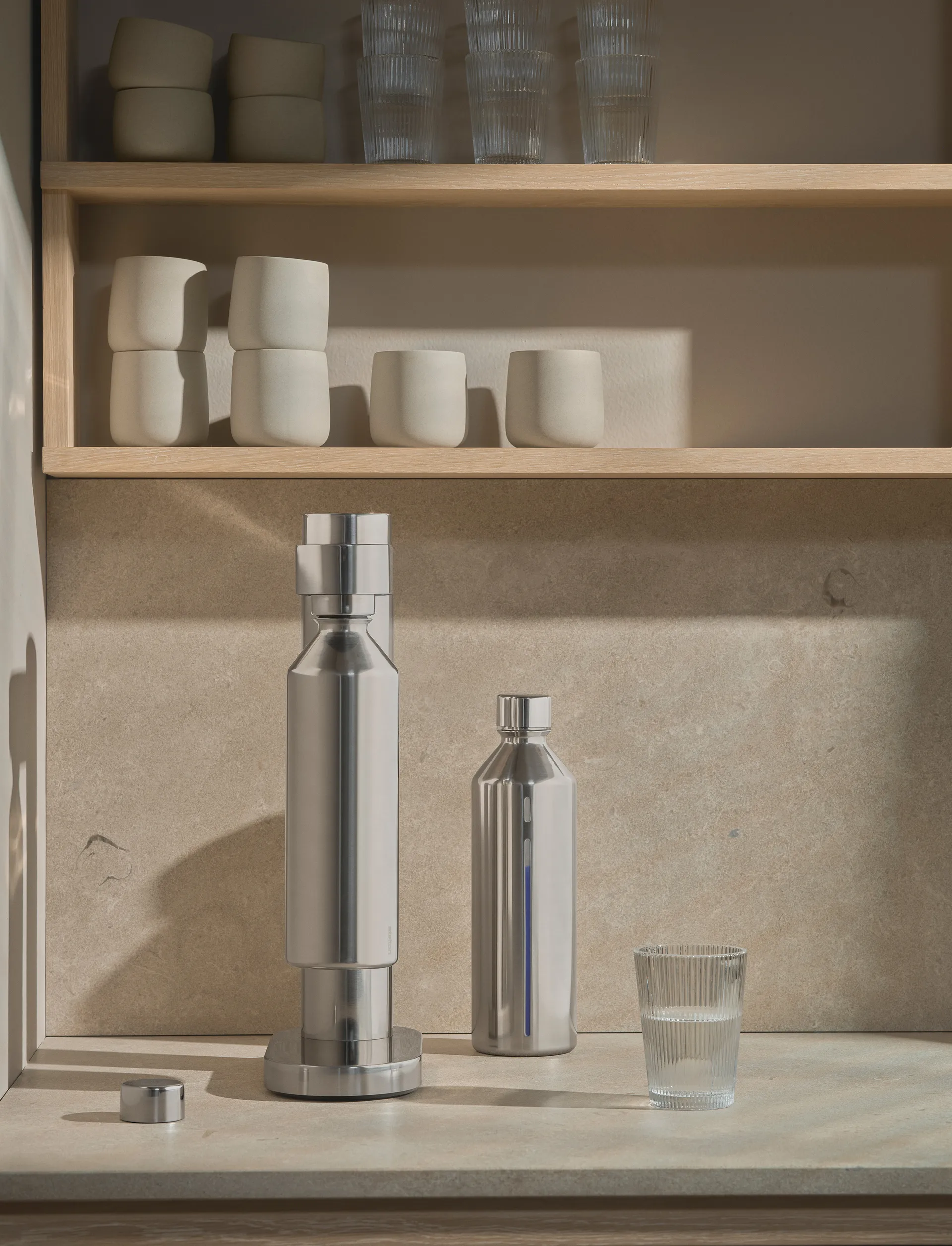 Fizzy drink bottle for soda maker 1.2 L, Steel Stelton