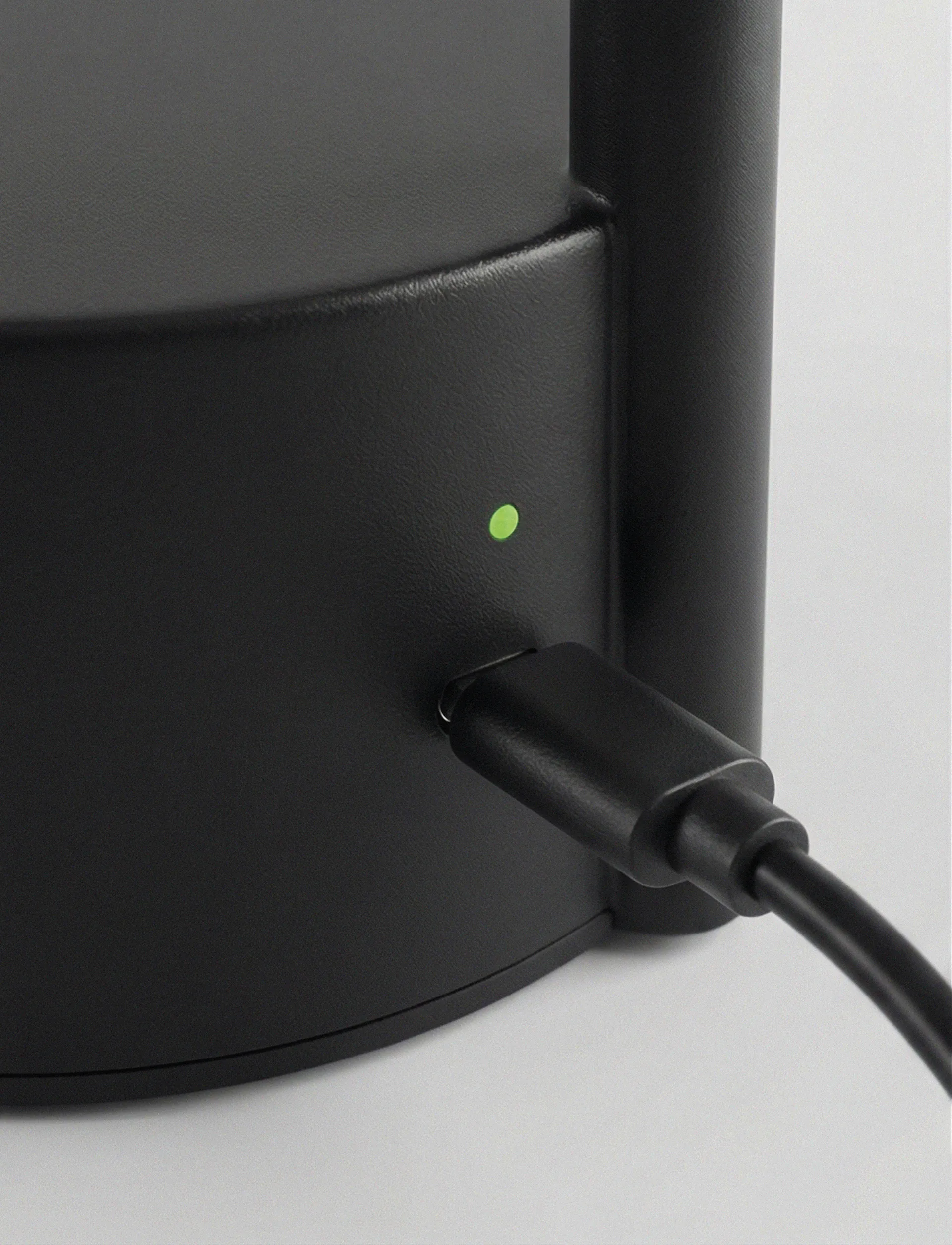 Vinkel LED portable table lamp, Black Stelton
