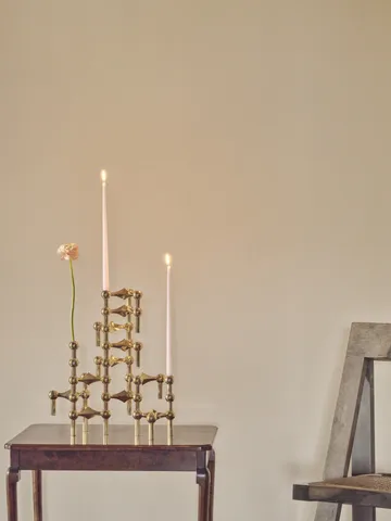 Nagel candle holder - brass - STOFF Nagel