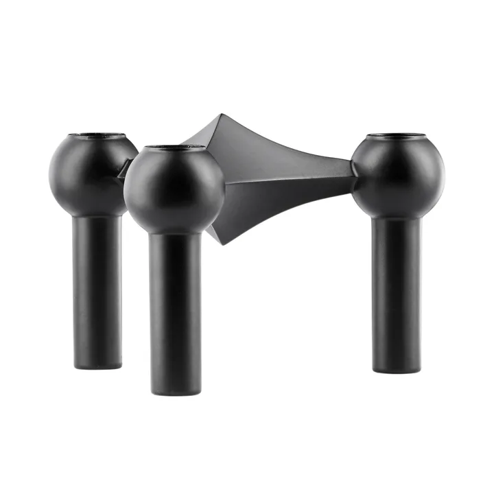 Nagel candle holder - matte black - STOFF Nagel