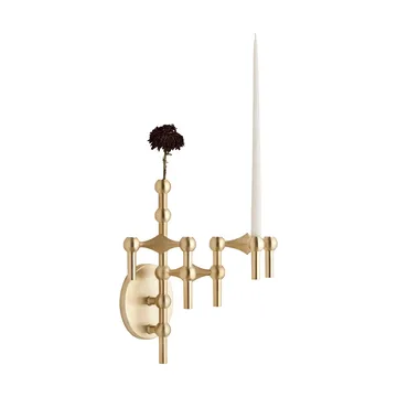 STOFF Nagel candle holder wall-mounted - Brushed brass - STOFF Nagel
