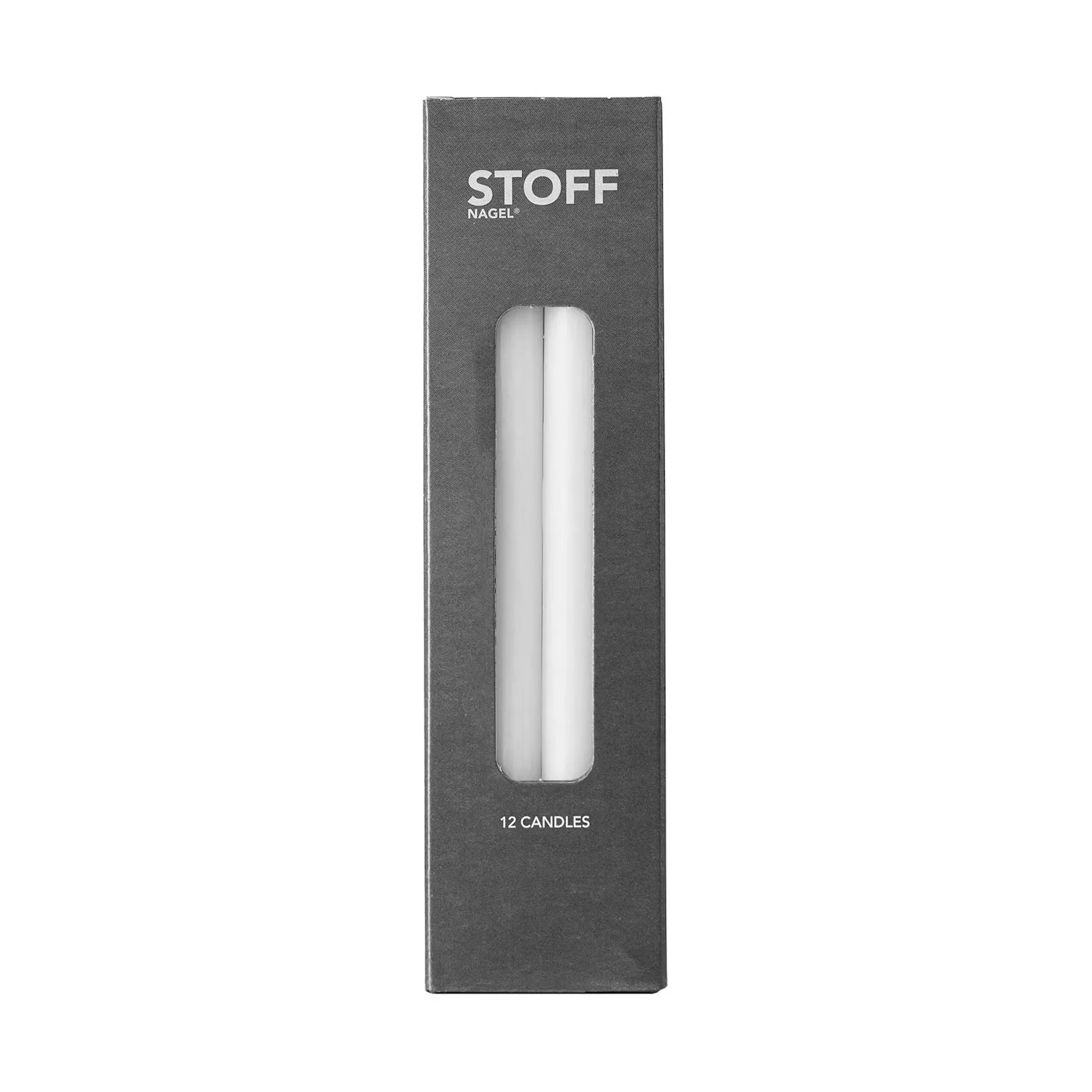 STOFF Nagel candlestick + candles 12-pack,  STOFF Nagel