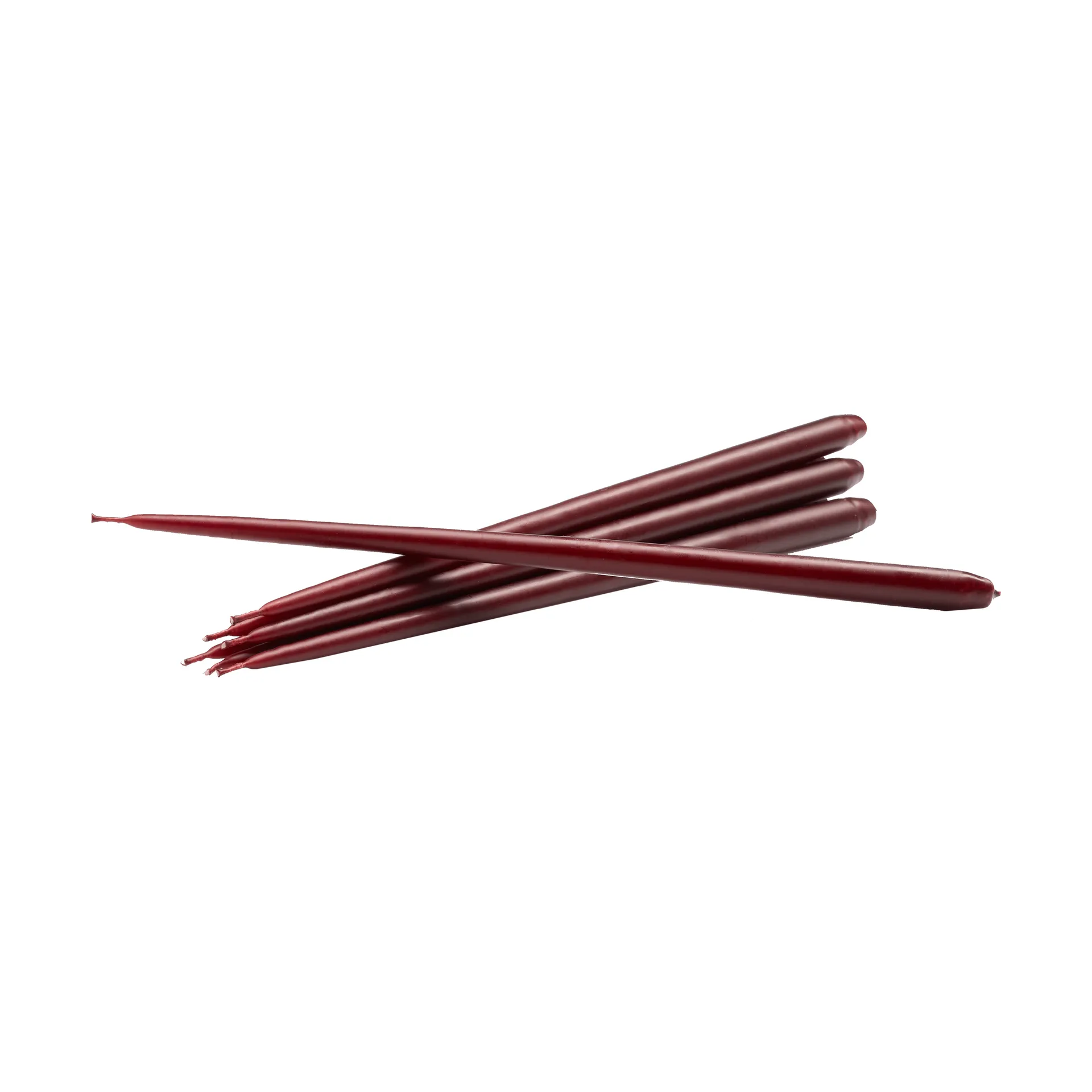 STOFF Nagel tapered candle by ester & erik 6-pack, Burgundy red STOFF Nagel