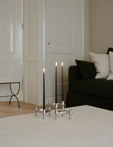 STOFF Nagel tapered candle by ester & erik 6-pack - Espresso - STOFF Nagel