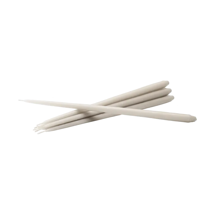 STOFF Nagel tapered candle by ester & erik 6-pack - sand - STOFF Nagel