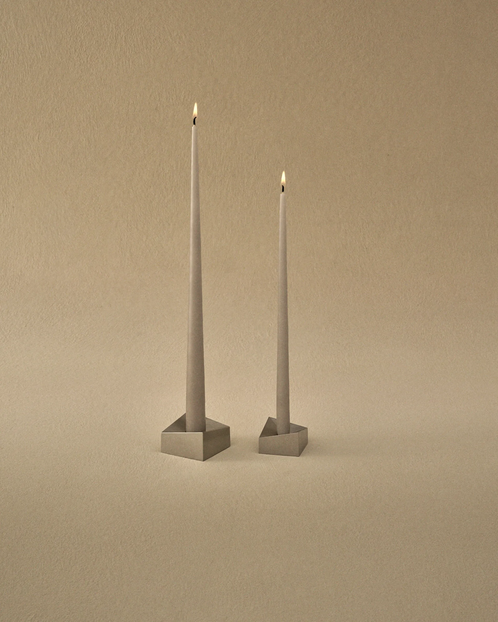 STOFF Nagel tapered candle by ester & erik 6-pack, sand STOFF Nagel