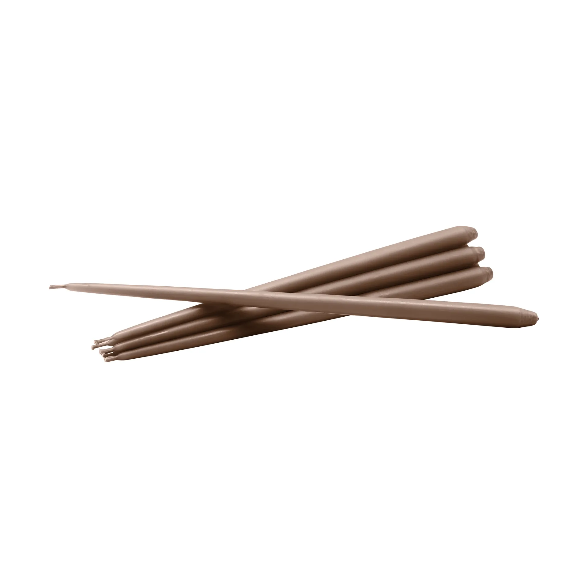 STOFF Nagel tapered candle by ester & erik 6-pack, Soft brown STOFF Nagel