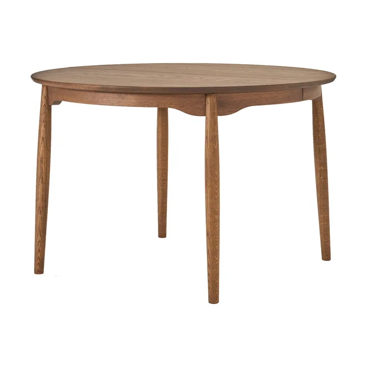 Carl dining table oak - Chocolate brown oil Special Edition, Ø115 cm - Stolab