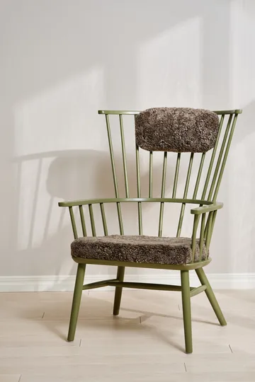 Henriette armchair cushion&headrest Olive green-Sahara - Stolab