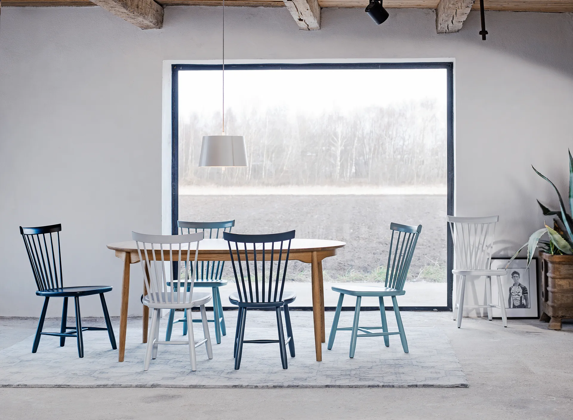 Lilla Åland chair, White (birch), 6-pack Stolab
