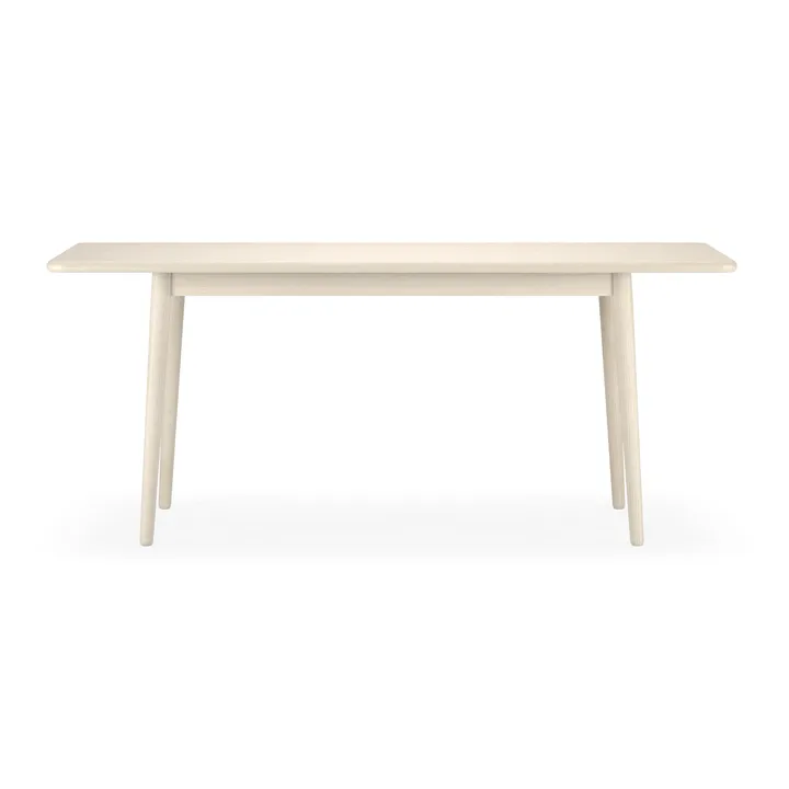 Miss Holly dining table. 175x100 cm - Birch white oiled, 1 extension piece - Stolab