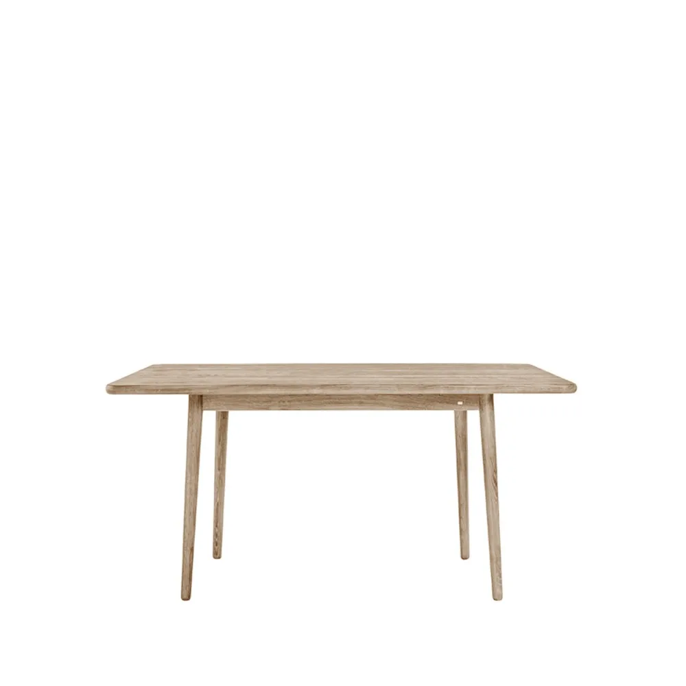 Miss Holly dining table. 175x100 cm, Oak white oiled. 1 insert Stolab