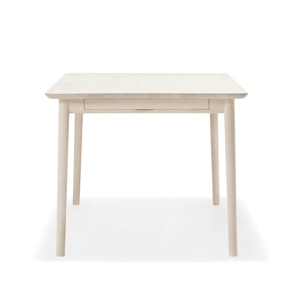 Prima Vista dining table, Birch light matt lacquer-180cm-1 insert Stolab