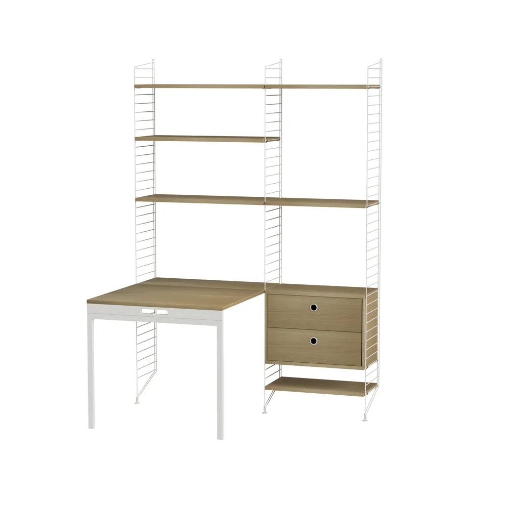 String bedroom oak & white - Combination E,  String