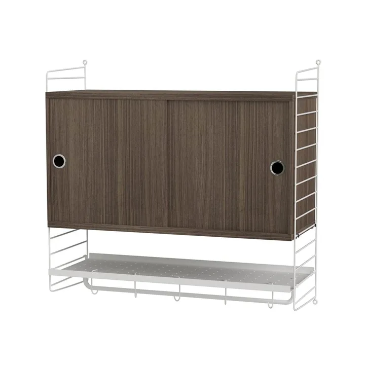 String bedroom walnut & white - Combination F - String
