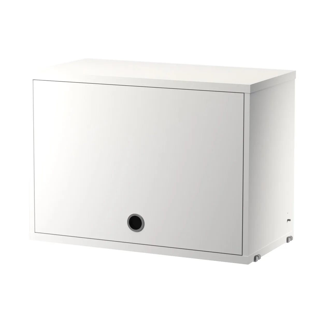 String cabinet with flip door, White, 58x30 cm String