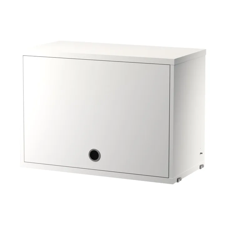 String cabinet with flip door - White, 58x30 cm - String