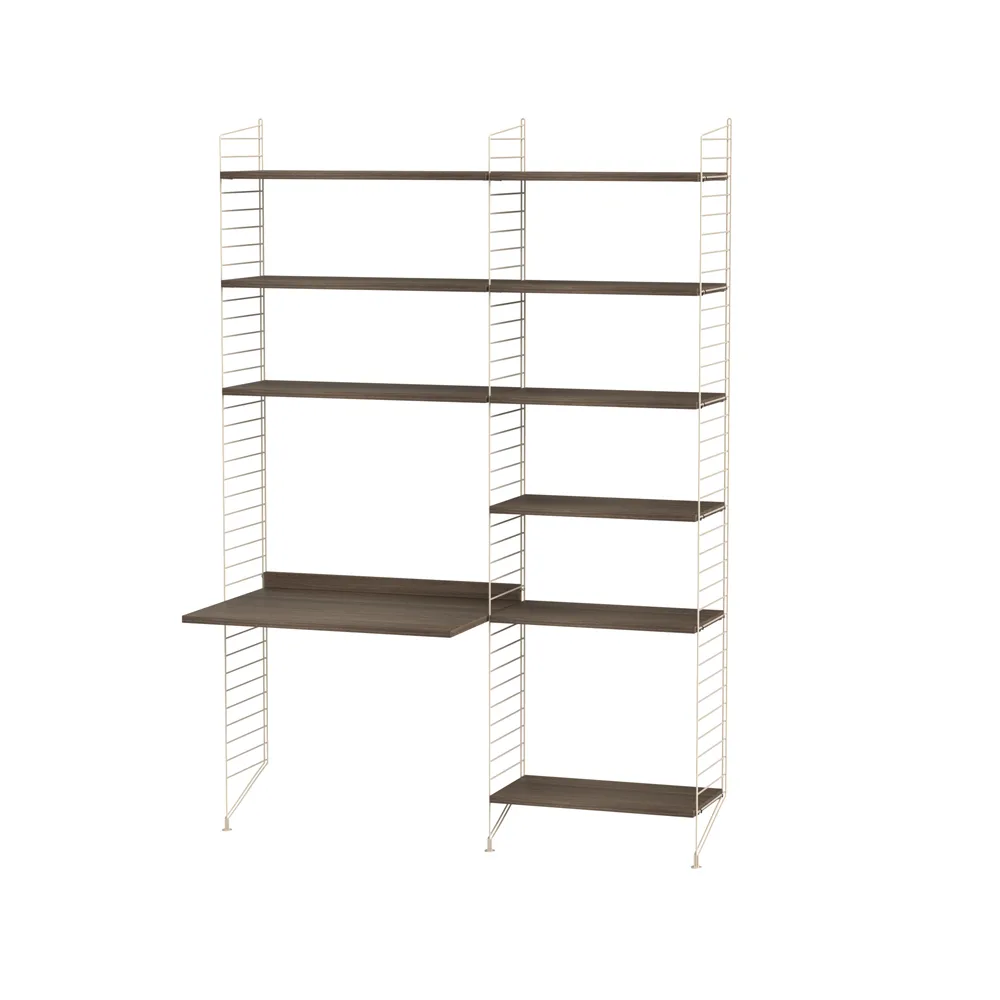 String children's room walnut & beige - Combination D String